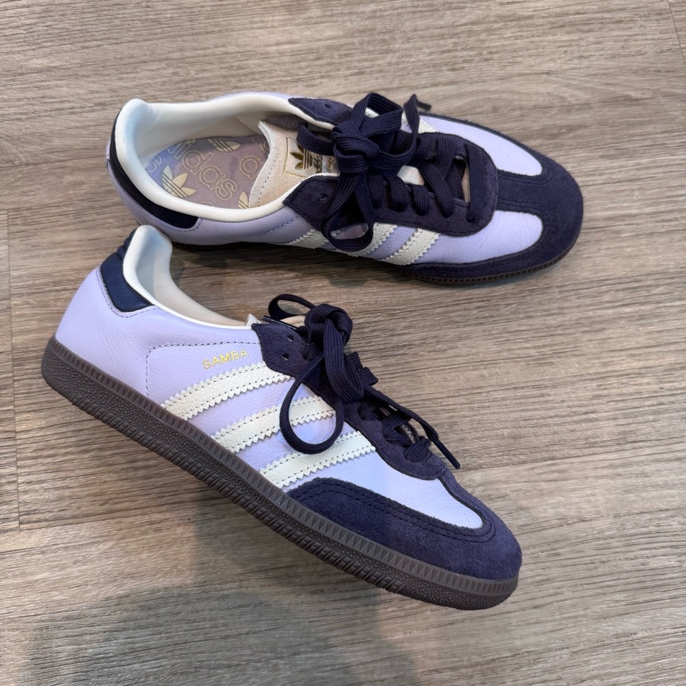 Adidas Samba purple sneakers